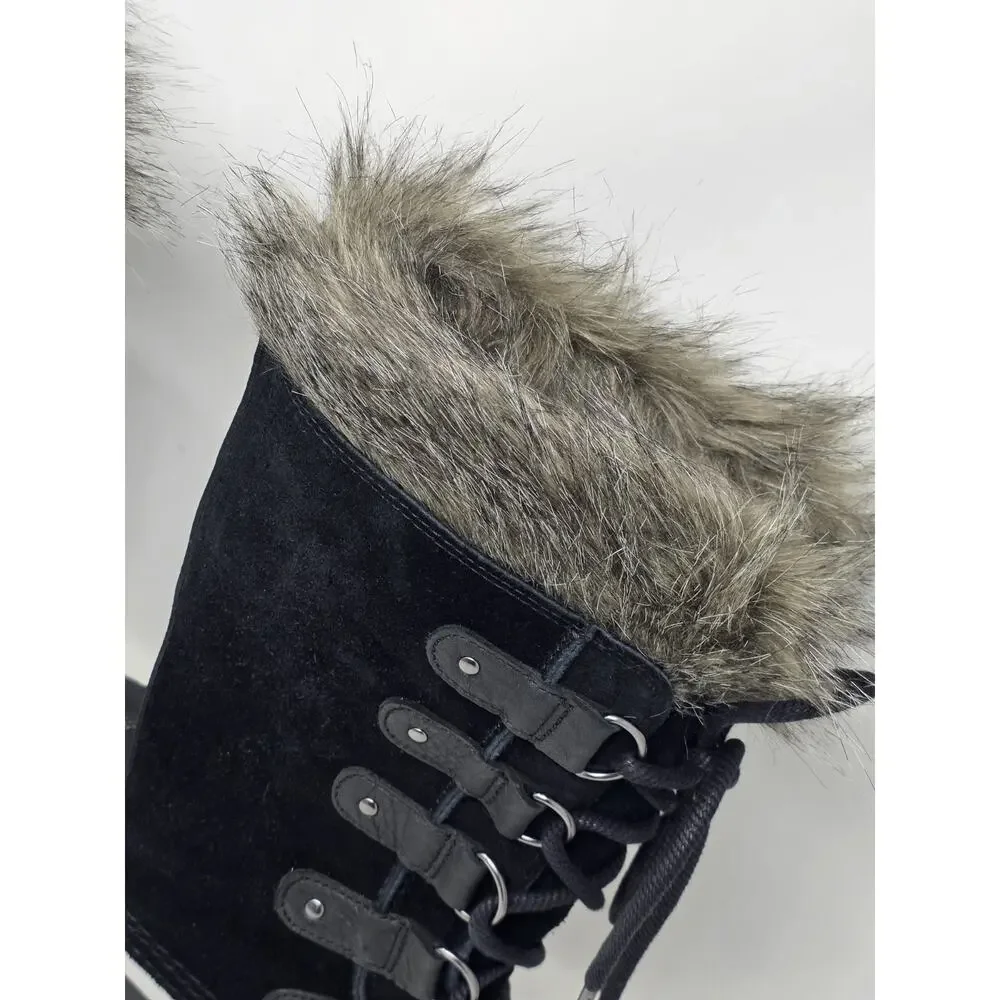 Sorel Joan of Arctic Women's Waterproof Snow Boots Black Quarry Size US 9